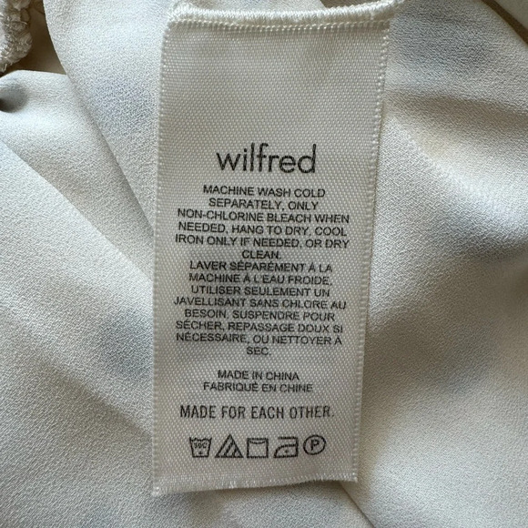 Aritzia Wilfred Eldorado Dress in Birch/Classic Navy Size XS - Picture 11 of 12